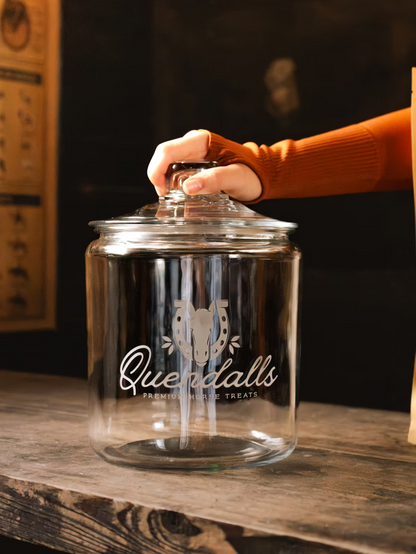Quendalls Premium Glass Treat Jar