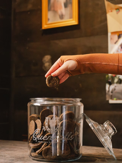 Quendalls Premium Glass Treat Jar