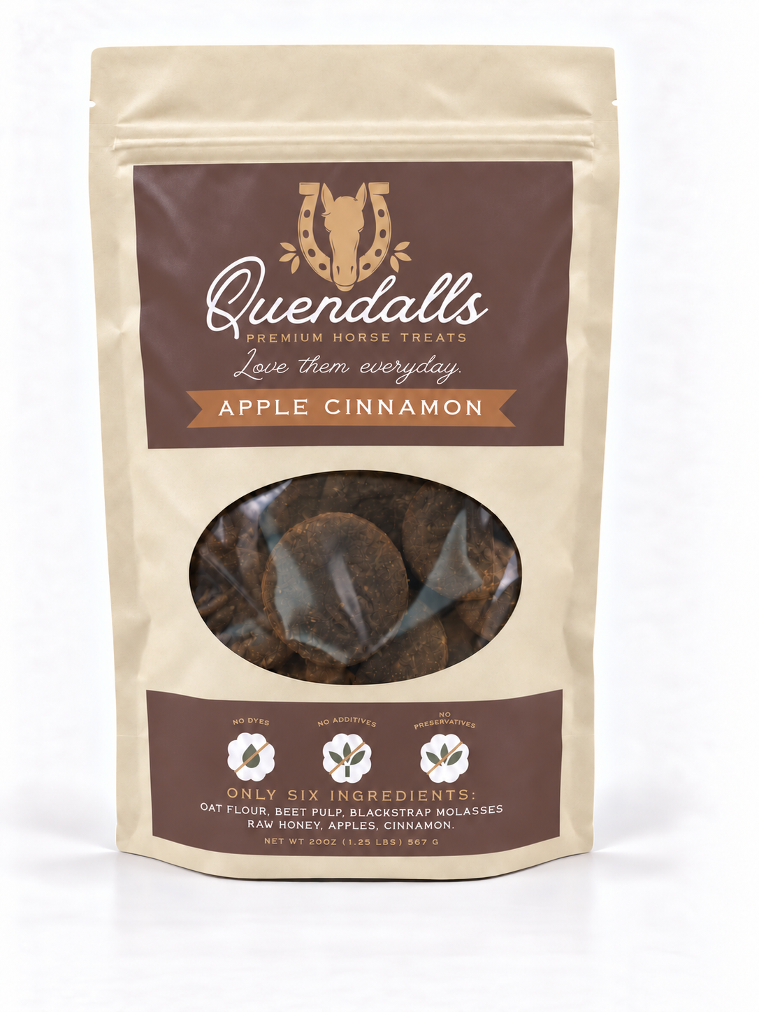 1.25lb Bag Everyday Premium Horse Treat - Apple Cinnamon
