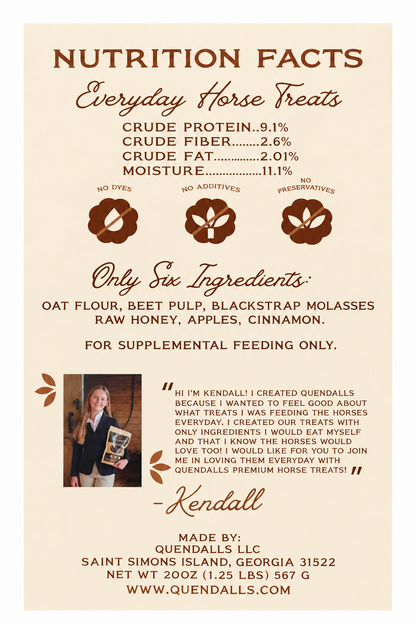 1.25lb Bag Everyday Premium Horse Treat - Apple Cinnamon